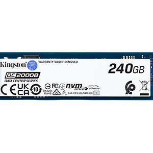 Kingston SSD | DC2000B | 240 GB | SSD formfaktors M.2 2280 | Cietvielu disks saskarne PCIe NVMe Gen 4.0 (x4) | Lasīšanas ātrums 4500 MB/s | Rakstīšanas ātrums 400 MB/s