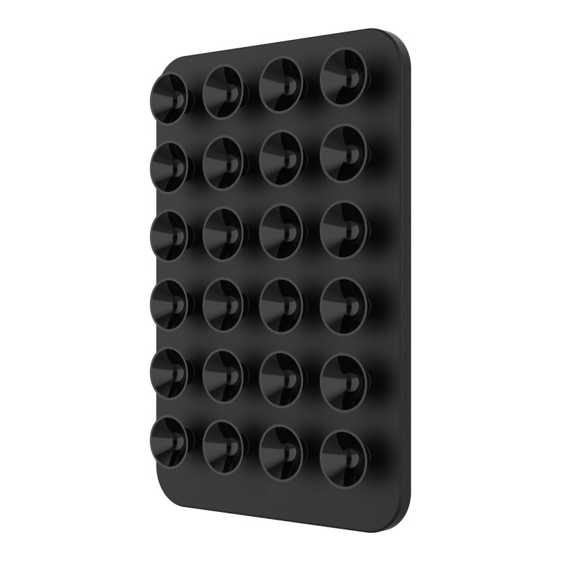 Fixed | MagSafe Holder With Suction Cups | MagMate | Apple | iPhone 12 and newer, or any phone with a MagSafe case | Liquid Silicone | Black