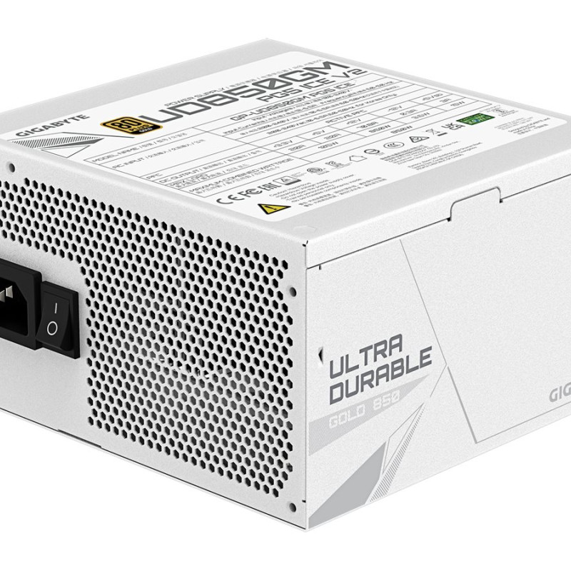 Gigabyte Barošanas bloks, 80 PLUS Gold | UD850GM PG5 V2 ICE | 850 W