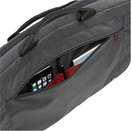 Case Logic | Era Attaché | Fits up to size 15.6 " | Messenger - Briefcase | Obsidian | Shoulder strap