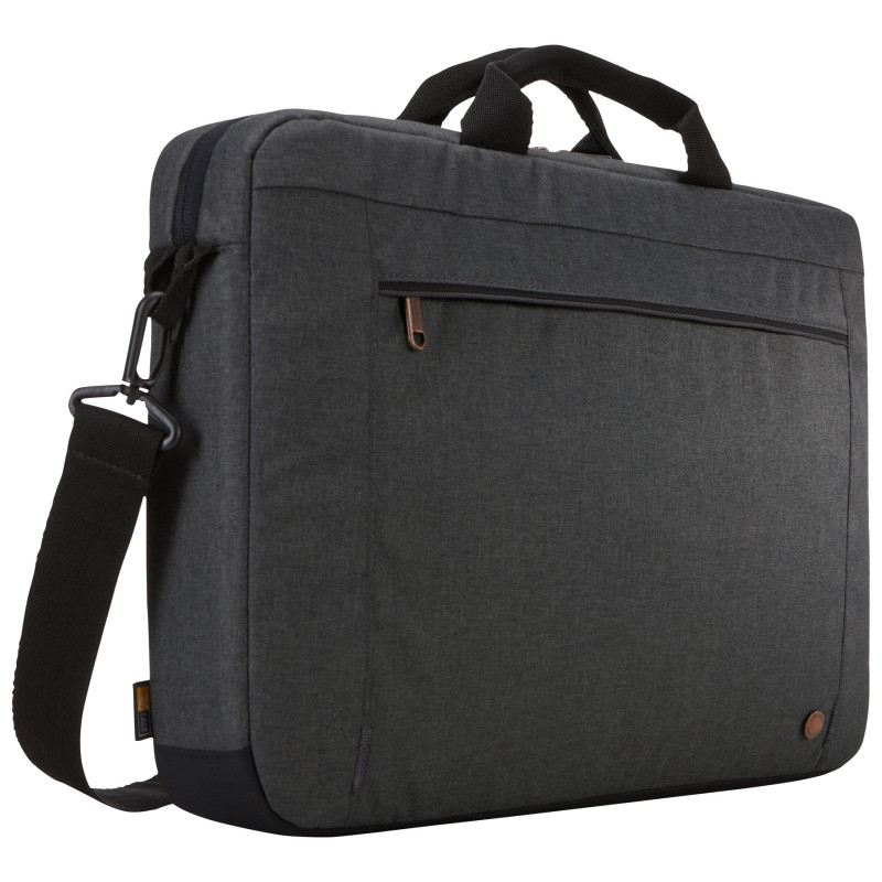 Case Logic | Era Attaché | Fits up to size 15.6 " | Messenger - Briefcase | Obsidian | Shoulder strap