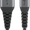 Goobay | Lightning to USB-A Textile Cable with Metal Plugs | 49268 | USB-A to Lightning