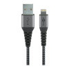 Goobay | Lightning to USB-A Textile Cable with Metal Plugs | 49268 | USB-A to Lightning