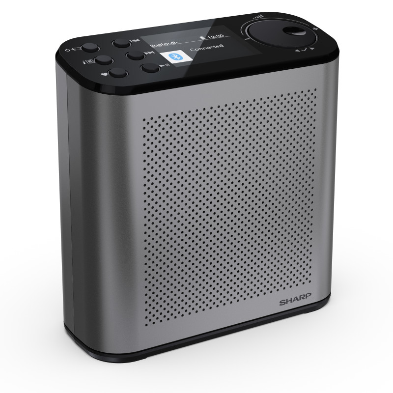Sharp OSAKA Pārnēsājamais digitālais radio | DR-P530(GY) | USB ports | Bluetooth | FM radio | Bezvadu savienojums