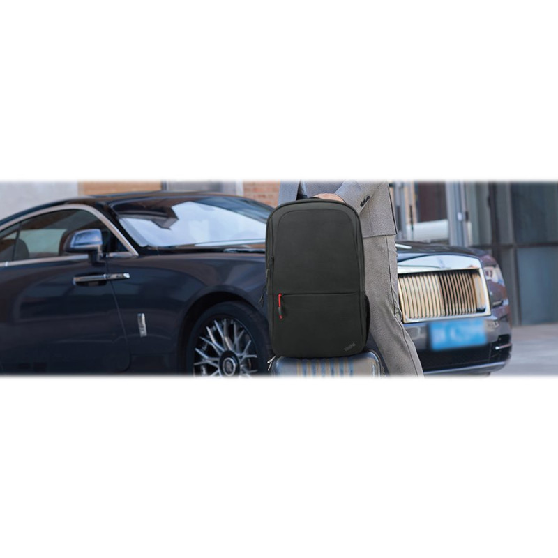 Lenovo | Essential | ThinkPad Essential 16-inch Backpack (Sustainable & Eco-friendly, made with recycled PET: Total 7% Exterior: 14%) | Backpack | Black