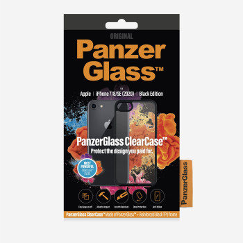 PanzerGlass | Screen Protector | Iphone | Iphone 7/8/se (2020) | Tempered anti-aging glass | Black/Crystal Clear | Clear Screen Protector