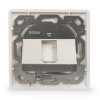 Digitus | Sienas plāksne Keystone moduļiem, vācu tips, vidējā plāksne 50x50 mm, rāmis 80x80 mm | DN-93811