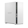 QNAP | 2-Bay ARM | TS-233 | Līdz 2 SATA 6Gb/s, 3Gb/s | ARM 4‑kodolu | Cortex-A55 | Procesora frekvence 2.0 GHz | 2 GB | N/A