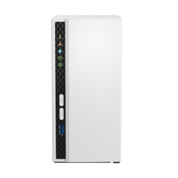 QNAP | 2-Bay ARM | TS-233 | Līdz 2 SATA 6Gb/s, 3Gb/s | ARM 4‑kodolu | Cortex-A55 | Procesora frekvence 2.0 GHz | 2 GB | N/A