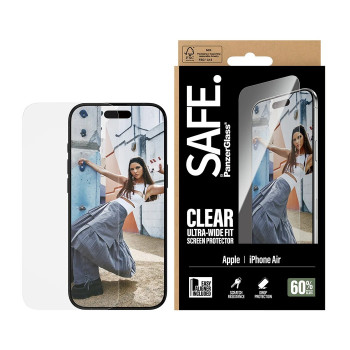 PanzerGlass Ekrāna aizsargs | Apple | iPhone Air | Stikls | Caurspīdīgs | Ultra-plaša fit ar EasyAligner
