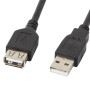 Lanberg | USB-A 2.0 kabelis 1.8 m | CA-USBE-10CC-0018-BK | USB Type-A uz USB Type-A