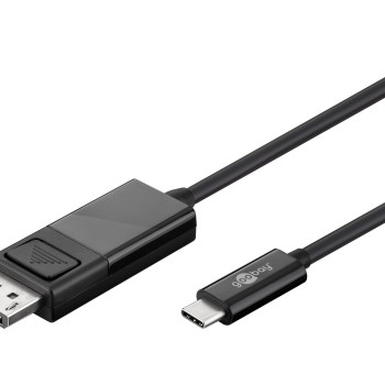 Goobay | USB-C–DisplayPort adaptera kabelis (4K 60 Hz) | 79295 | USB-C spraudnis | DisplayPort spraudnis | USB-C uz DP | 1.2 m