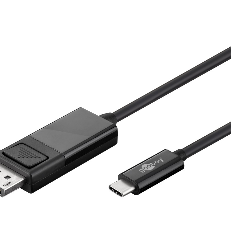 Goobay | USB-C–DisplayPort adaptera kabelis (4K 60 Hz) | 79295 | USB-C spraudnis | DisplayPort spraudnis | USB-C uz DP | 1.2 m
