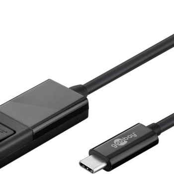 Goobay | USB-C–DisplayPort adaptera kabelis (4K 60 Hz) | 79295 | USB-C spraudnis | DisplayPort spraudnis | USB-C uz DP | 1.2 m