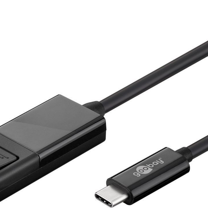 Goobay | USB-C–DisplayPort adaptera kabelis (4K 60 Hz) | 79295 | USB-C spraudnis | DisplayPort spraudnis | USB-C uz DP | 1.2 m