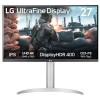 LG | 27UP650K-W | 27 " | IPS | UHD | 16:9 | 60 Hz | 5 ms | 3840 x 2160 pixels | 400 cd/m² | HDMI ports quantity 2