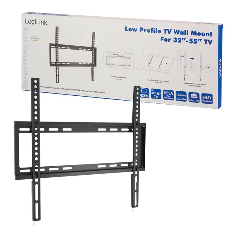 Logilink BP0009 TV Wall mount, 32–55", fix, 19,5mm | Logilink