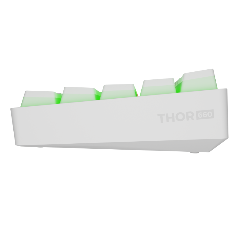 Genesis | THOR 660 G2 | Spēļu tastatūra | Bezvadu/Vadu | US | Taktile | Balta