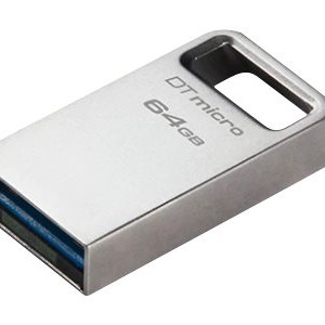 Kingston | USB 3.2 Flash Drive | DataTraveler micro | 64 GB | USB 3.2 | Silver