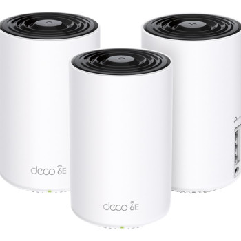 TP-LINK Deco XE75 (3-pack) AXE5400 Visas mājas Mesh Wi-Fi 6E sistēma (tri-band) | TP-LINK