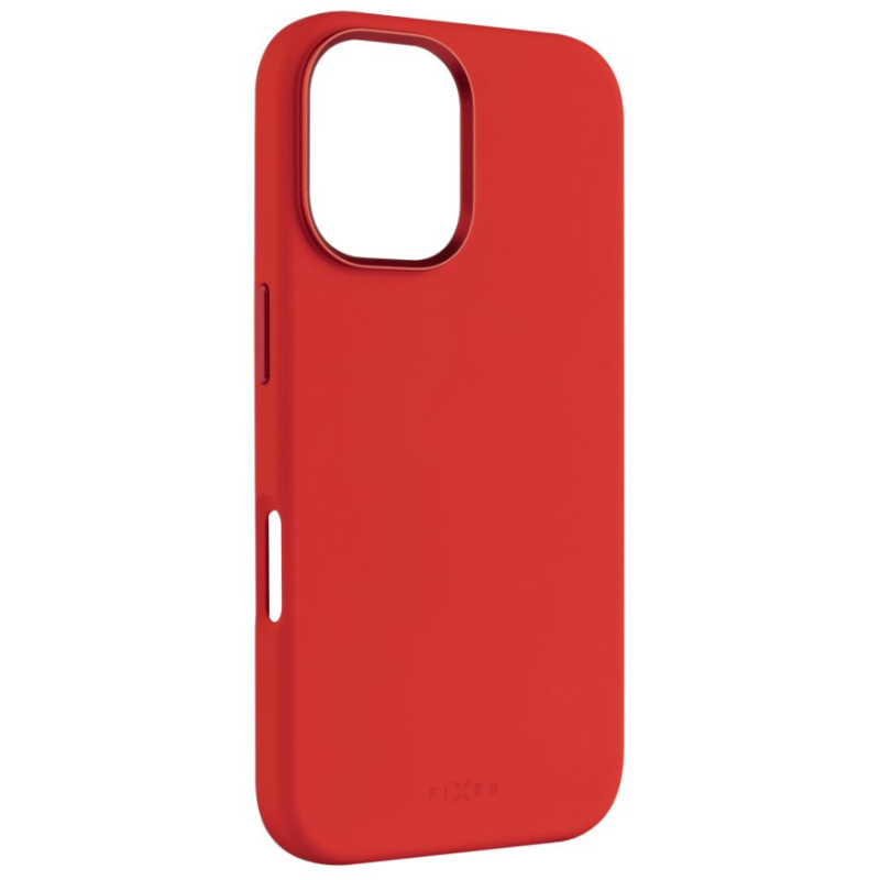 Fixed MagFlow | Aizmugures vāciņš | Apple | iPhone 16 | Šķidrā silikona | Sarkans