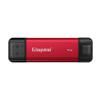 Kingston Dual pārnēsājamais cietvielu disks, USB Type-A un Type-C | 1000 GB | Cietvielu diska saskarne USB 3.2 Gen 2 | Lasīšanas ātrums 1050 MB/s | Rakstīšanas ātrums 950 MB/s