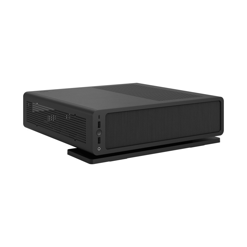 Fractal Design Ridge melns mITX | Fractal Design | Ridge | FD-C-RID1N-01 | sānu logs | melns | Mini ITX | SFX, SFX-L