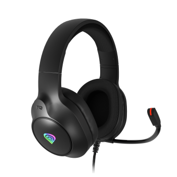 Genesis spēļu austiņas | Neon 213 RGB | Ar vadu | Over-Ear | Mikrofons | Melna