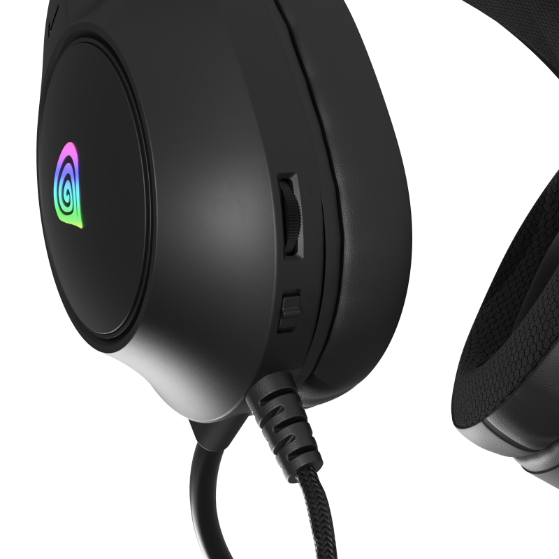 Genesis Gaming Headset | Neon 213 RGB | Wired | Over-Ear | Microphone | Black