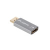 Lanberg Displayport (M) to HDMI (F) Adapter 8K, Silver | AD-DP-HD-03