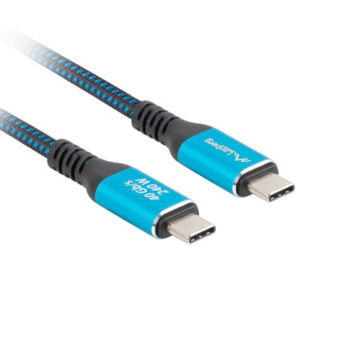 Lanberg | USB-C M/M 4.0 KABELIS 240W 8K 60HZ | CA-CMCM-45CU-0020-BK