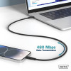 Digitus | Silicone connection cable, 0.5 m | AK-300341-005-S | USB-C to USB-C