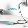 Digitus | Silicone connection cable, 0.5 m | AK-300341-005-S | USB-C to USB-C