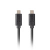 Lanberg | USB-C 3.1 Gen 2 kabelis, 10GB/s PD100W, 1.8 m | CA-CMCM-32CU-0018-BK | USB Type-C uz USB Type-C
