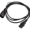 Lanberg | IEC 320 C13 uz C14 kabelis | CA-C13E-10CC-0018-BK