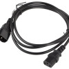 Lanberg | IEC 320 C13 uz C14 kabelis | CA-C13E-10CC-0018-BK