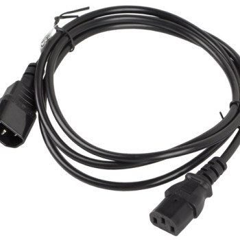 Lanberg | IEC 320 C13 uz C14 kabelis | CA-C13E-10CC-0018-BK