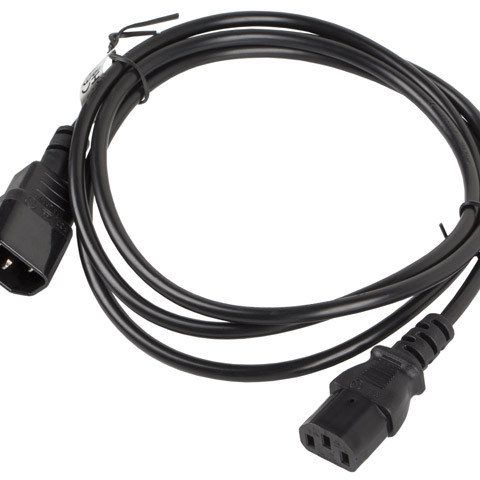 Lanberg | IEC 320 C13 uz C14 kabelis | CA-C13E-10CC-0018-BK