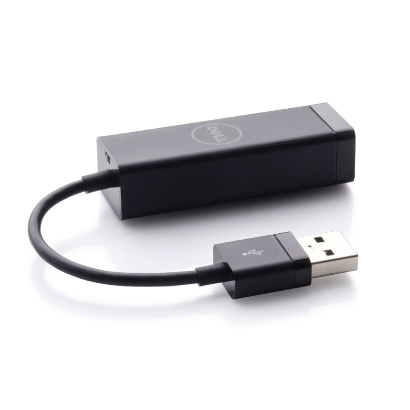 Dell | USB-A 3.0 uz Ethernet (PXE Boot) | Melns | Adapteris