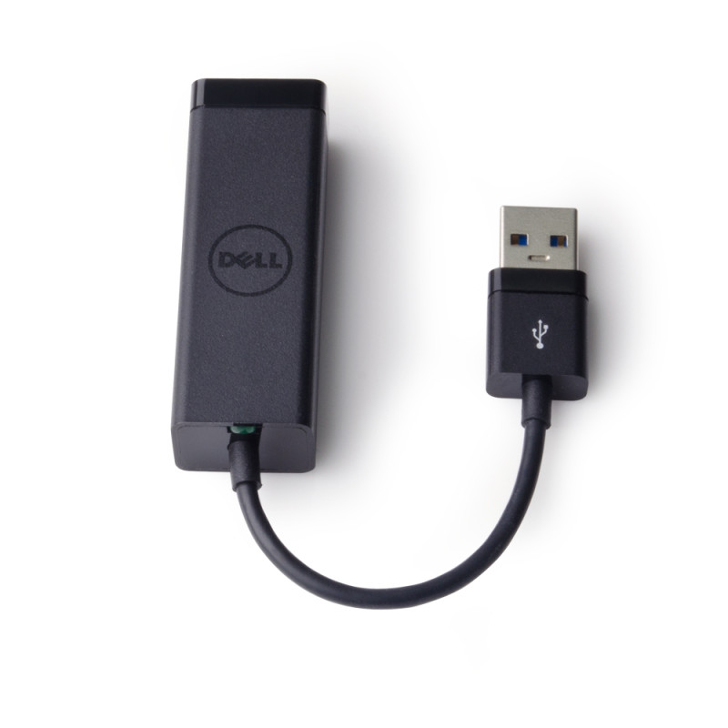 Dell | USB-A 3.0 uz Ethernet (PXE Boot) | Melns | Adapteris