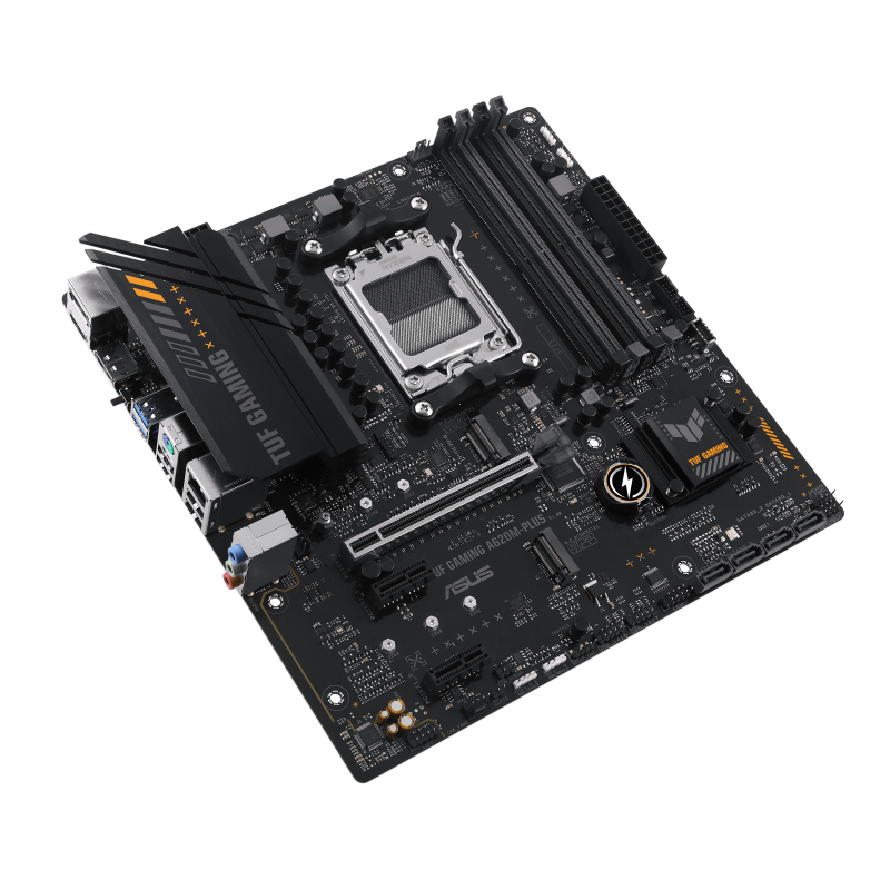 Asus | TUF GAMING A620M-PLUS | Procesora saime AMD | Procesora ligzda AM5 | DDR5 DIMM | Atmiņas sloti 4 | Atbalstītie cietā diska interfeisi SATA, M.2 | SATA savienotāji 4 | Mikros-ATX | Čipsets AMD A620