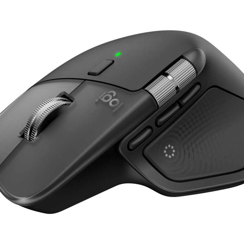 Logitech Logitech MX Master 4 for Business Mouse - Wireless + Bluetooth, 8000 DPI, Space Black