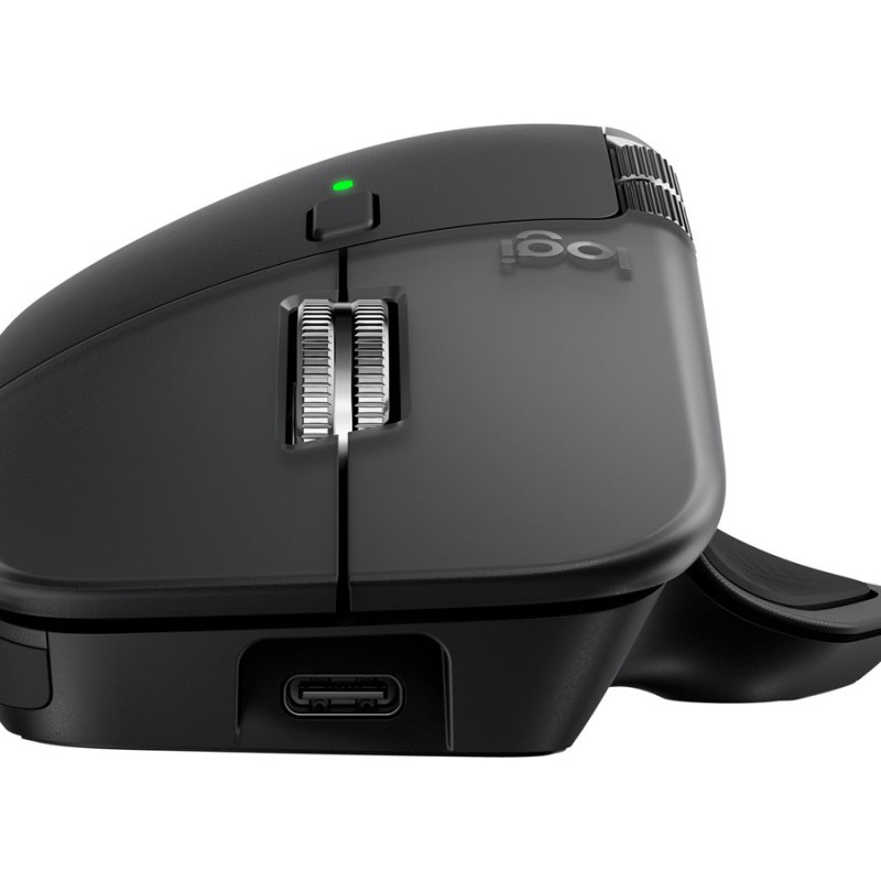 Logitech Logitech MX Master 4 for Business Mouse - Wireless + Bluetooth, 8000 DPI, Space Black