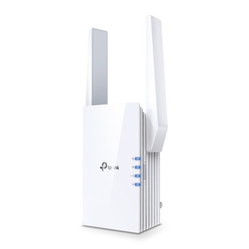 TP-LINK | AX3000 Mesh WiFi 6 paplašinātājs | RE705X | 802.11ax | 2402+574 Mbit/s | Ethernet LAN (RJ-45) porti 1 | Mesh atbalsts Jā | MU-MIMO Nē | Bez mob. platjoslas | Antenas tips 2x ārējas