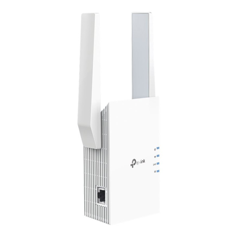 TP-LINK | AX3000 Mesh WiFi 6 paplašinātājs | RE705X | 802.11ax | 2402+574 Mbit/s | Ethernet LAN (RJ-45) porti 1 | Mesh atbalsts Jā | MU-MIMO Nē | Bez mob. platjoslas | Antenas tips 2x ārējas