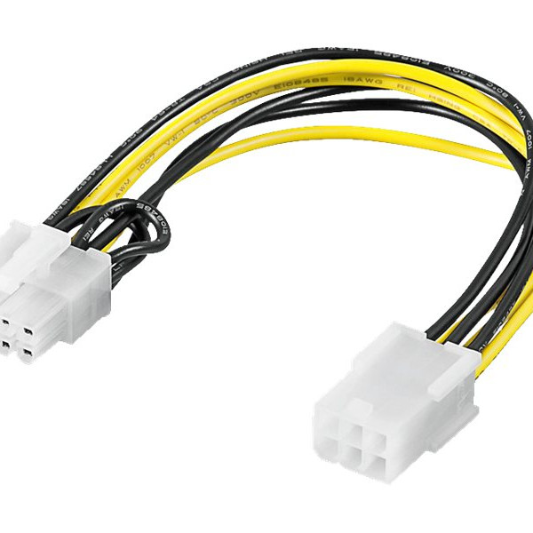 Goobay | Power cable/adapter for PC graphics card; PCI-E/PCI Express; 6-pin to 8-pin