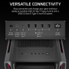 Corsair PC korpuss | iCUE LINK 5000T LX RGB | Melns | Mid-Tower