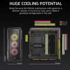 Corsair PC korpuss | iCUE LINK 5000T LX RGB | Melns | Mid-Tower