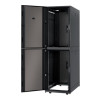 APC NetShelter SX Colocation 2 x 20U 600 mm plata x 1070 mm dziļa iekārta ar sāniem melna | Schneider Electric