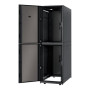 APC NetShelter SX Colocation 2 x 20U 600 mm plata x 1070 mm dziļa iekārta ar sāniem melna | Schneider Electric